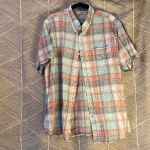 WEATHERPROOF XXL linen shirt sleeve button down men’s shirt